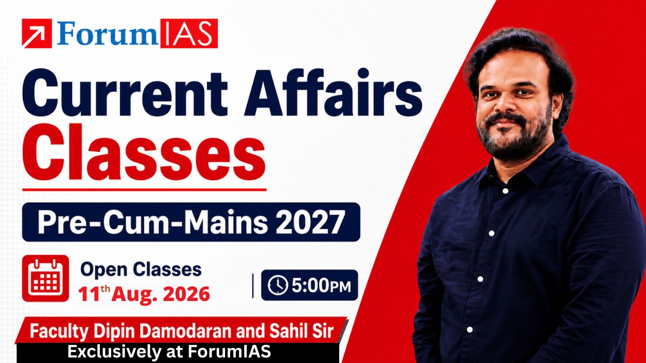 Current Affairs 2027 Open Class by Dipin Damodaran Sir